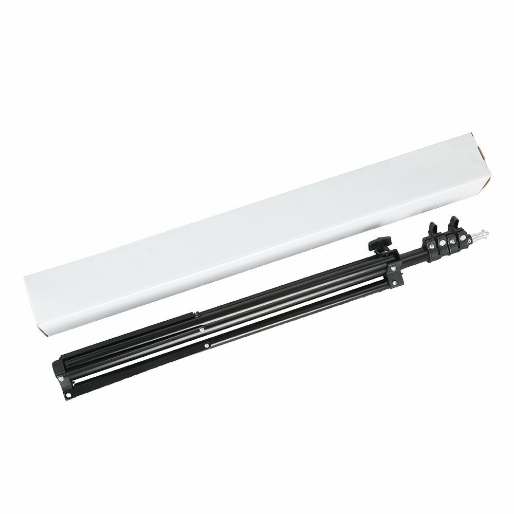 US 2m Studio Photography Flash LED Video Camera Adjustable Light Stand