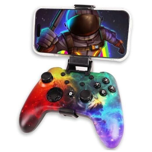 Wzuiсov RGB Game Controller for Switch, PC, iOS & Android | Wireless Red&Blue