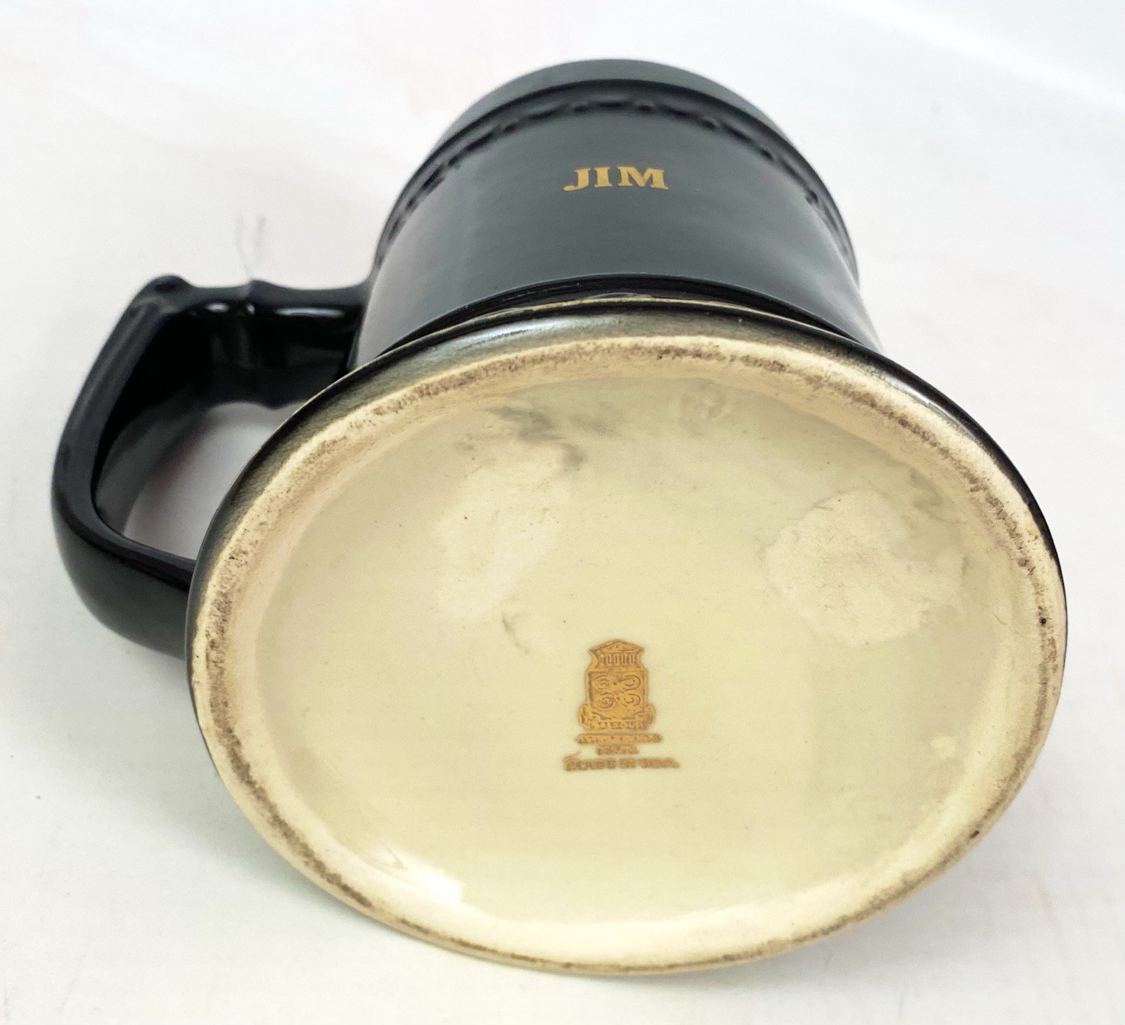 Vintage 1964 University of Michigan Lambda Chi Alpha Ceramic Beer Mug Stein JIM