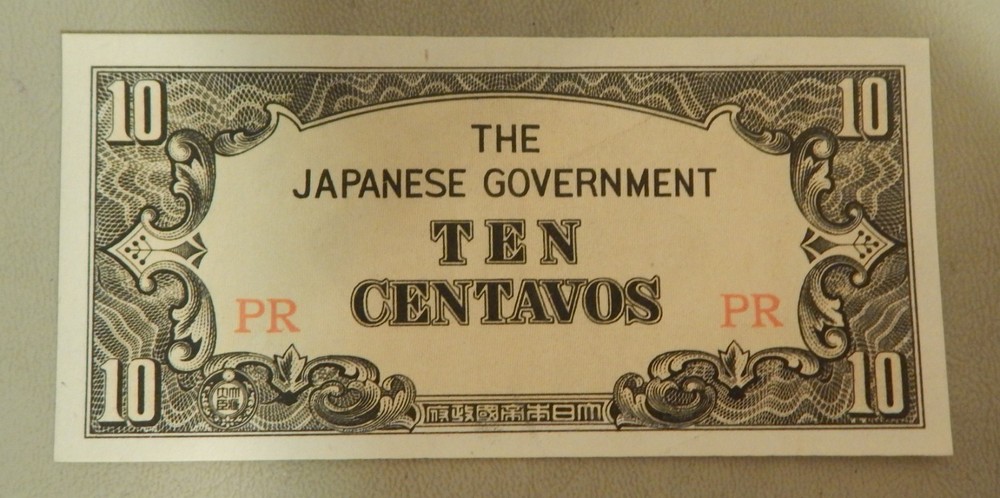 Philippines 10 Centavos Note