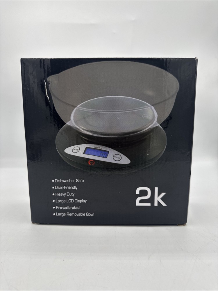 2k Digital Kitchen Multifunction multipurpose Gram Scale + Removeable Bowl 2kg