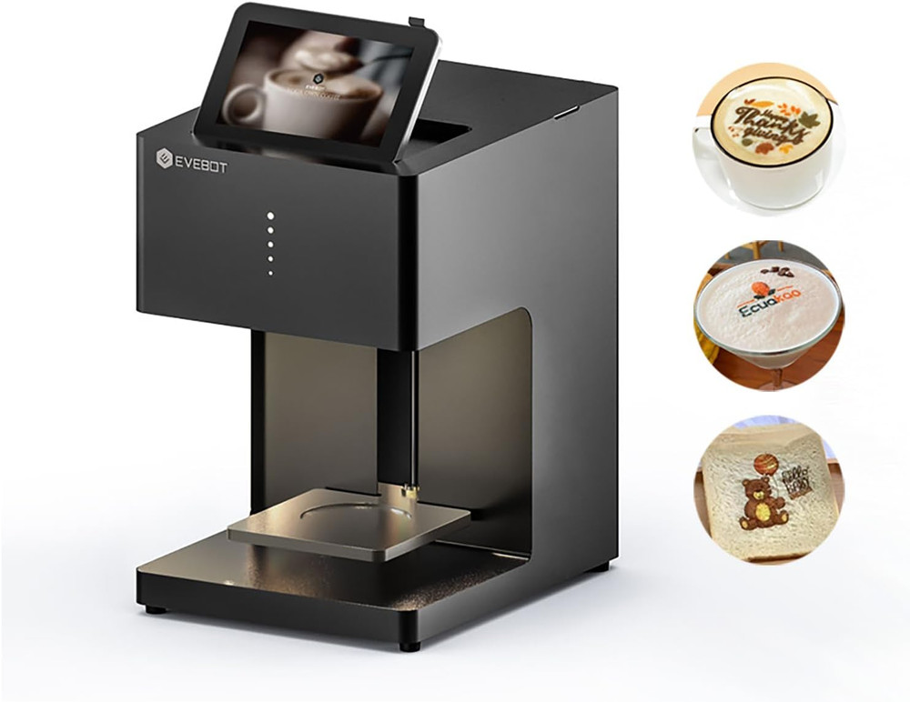 Coffee Latte Art Printer - Custom Multi-Color Designs for Cafes & Bars
