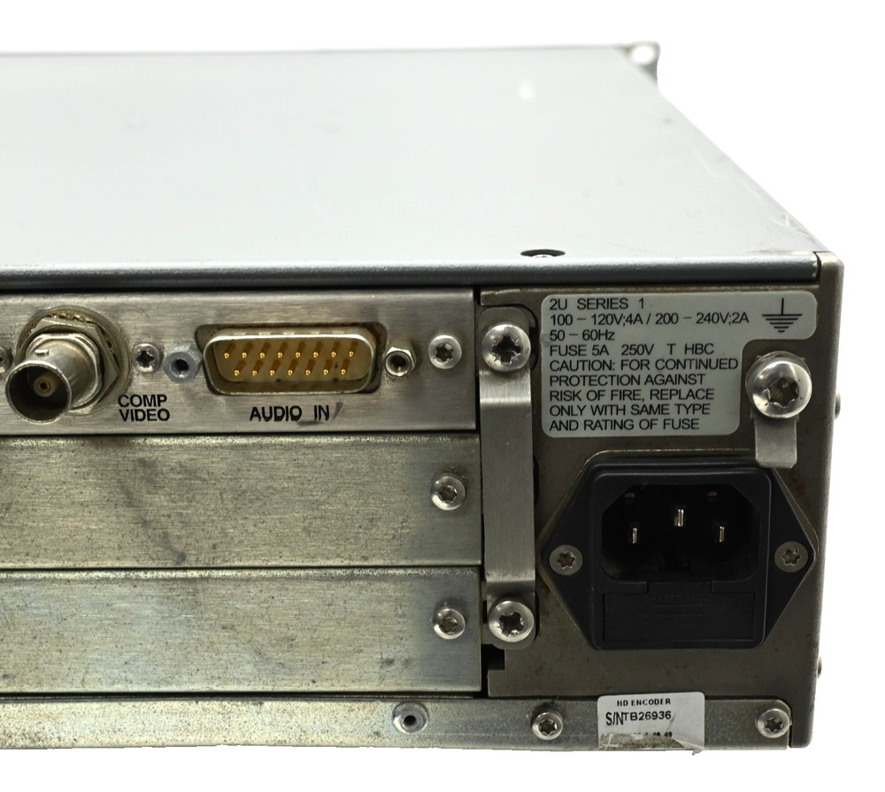 Tandberg EVOLUTION 5000 Encoder E5782 MPEG-2 HD Encoder M2/ENC/E5782