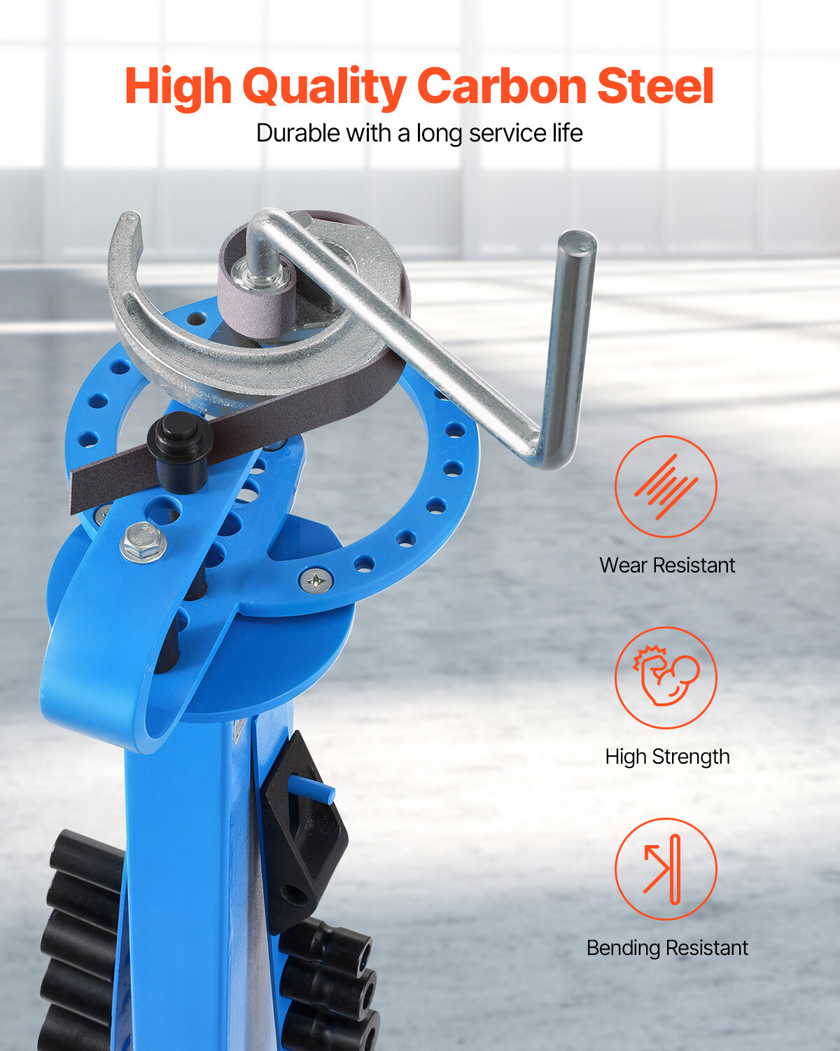 Manual Pipe Bender Max 2" O.D. Pipe Tube Bending Tool with 14 Bending Dies