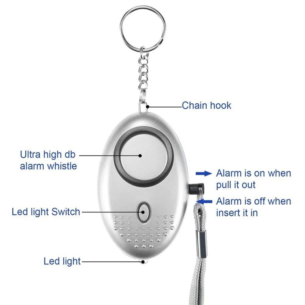 Safety Personal Alarm Keychain - 3Pack