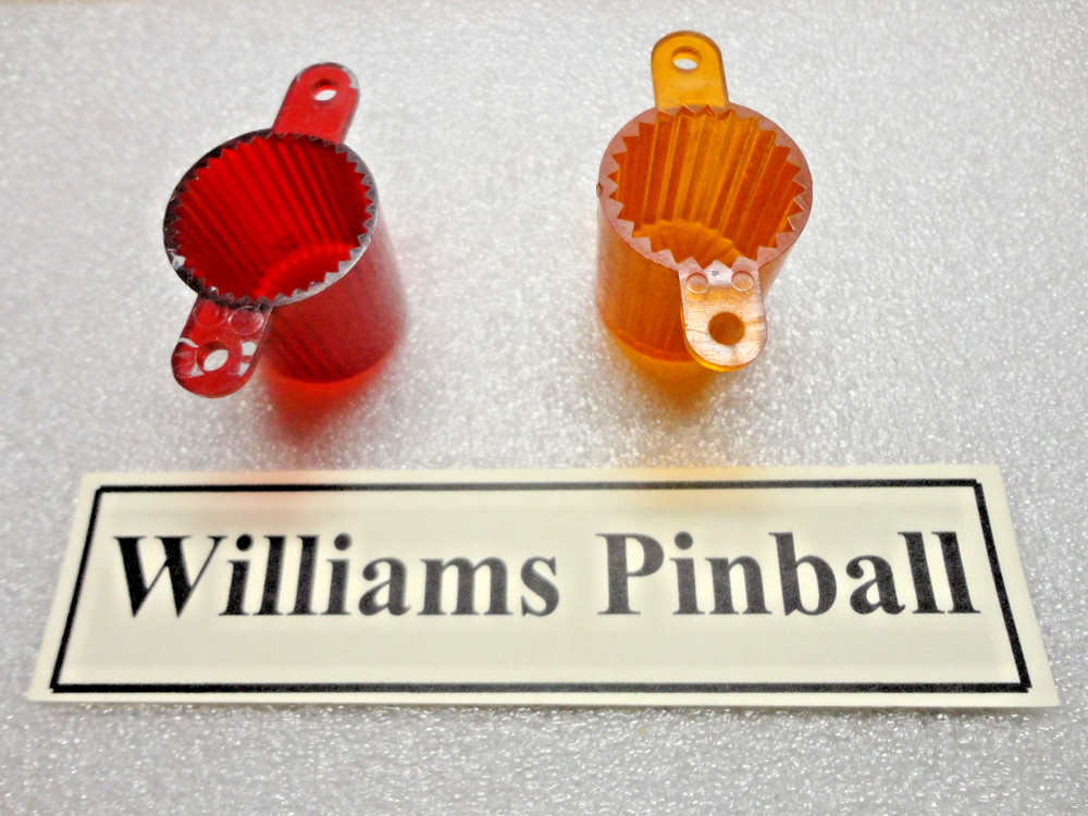 Williams Bally, Red & Orange Translucent Flasher Domes, X2, Cheap Ship!