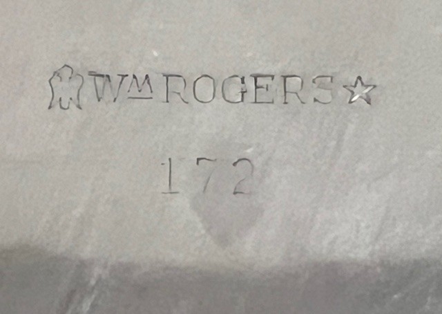 Wm Rogers Silver Plated Serving Tray / Platter 15" #172