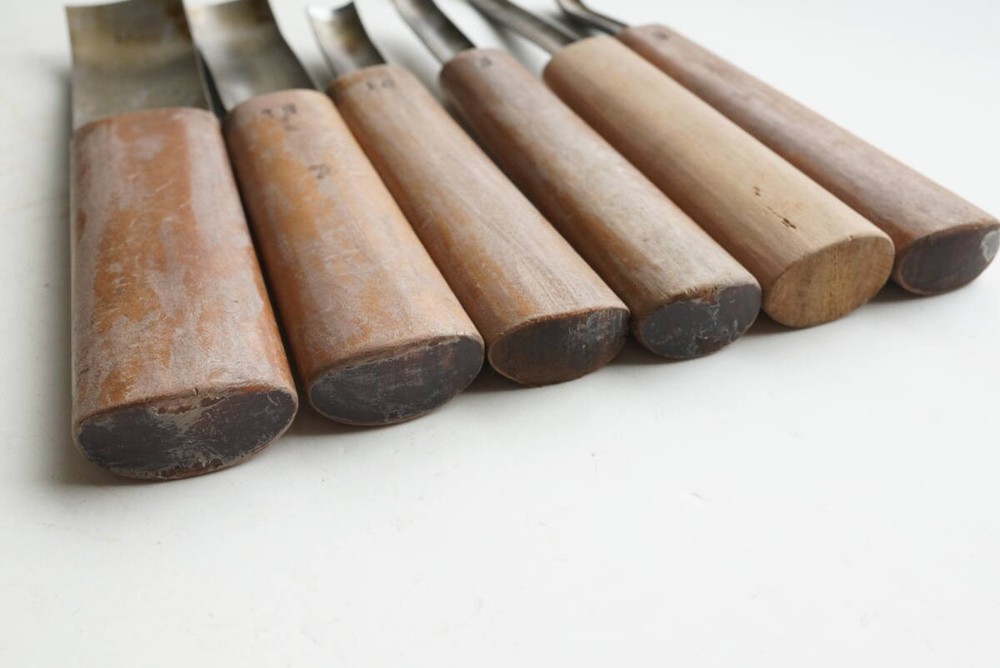 Maru Nomi Chisel Set 6pc Traditional Woodworking Tools High Quality