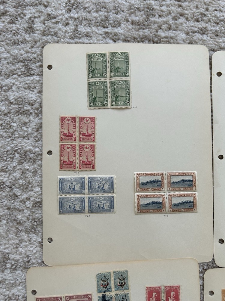 Ottoman Empire / Turkey / Stamp Collection / Large Blocks !!!