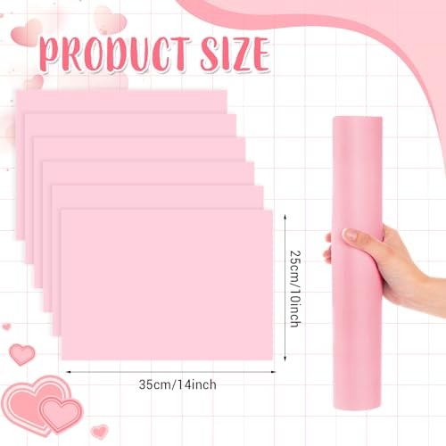 Pcs Paper Placemats, Disposable Rectangular Table Setting Mats for 60 Pink