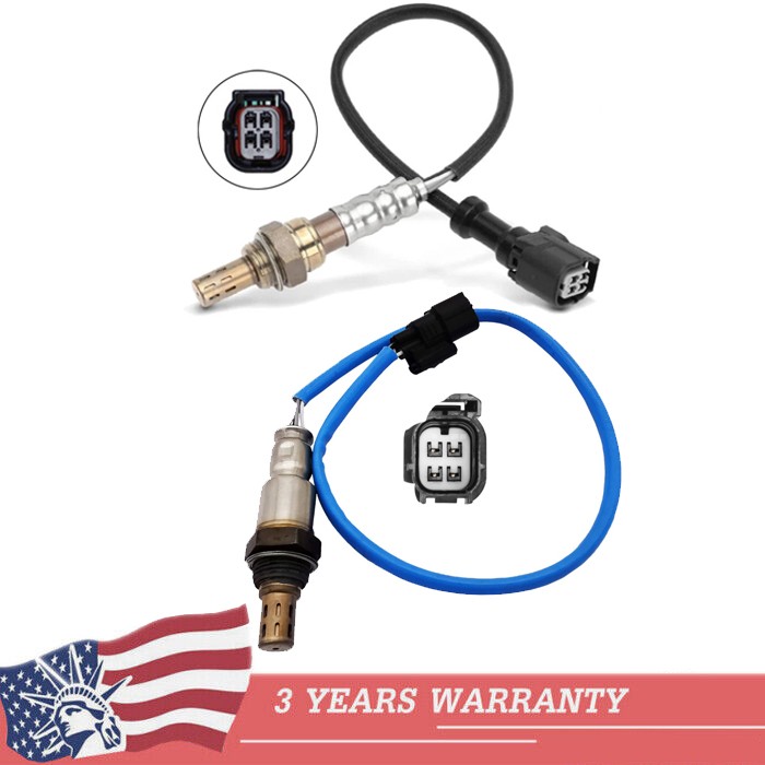 2x Downstream Rear+Front Oxygen Sensor For Honda Pilot 3.5L 2016 2017 2018 2019