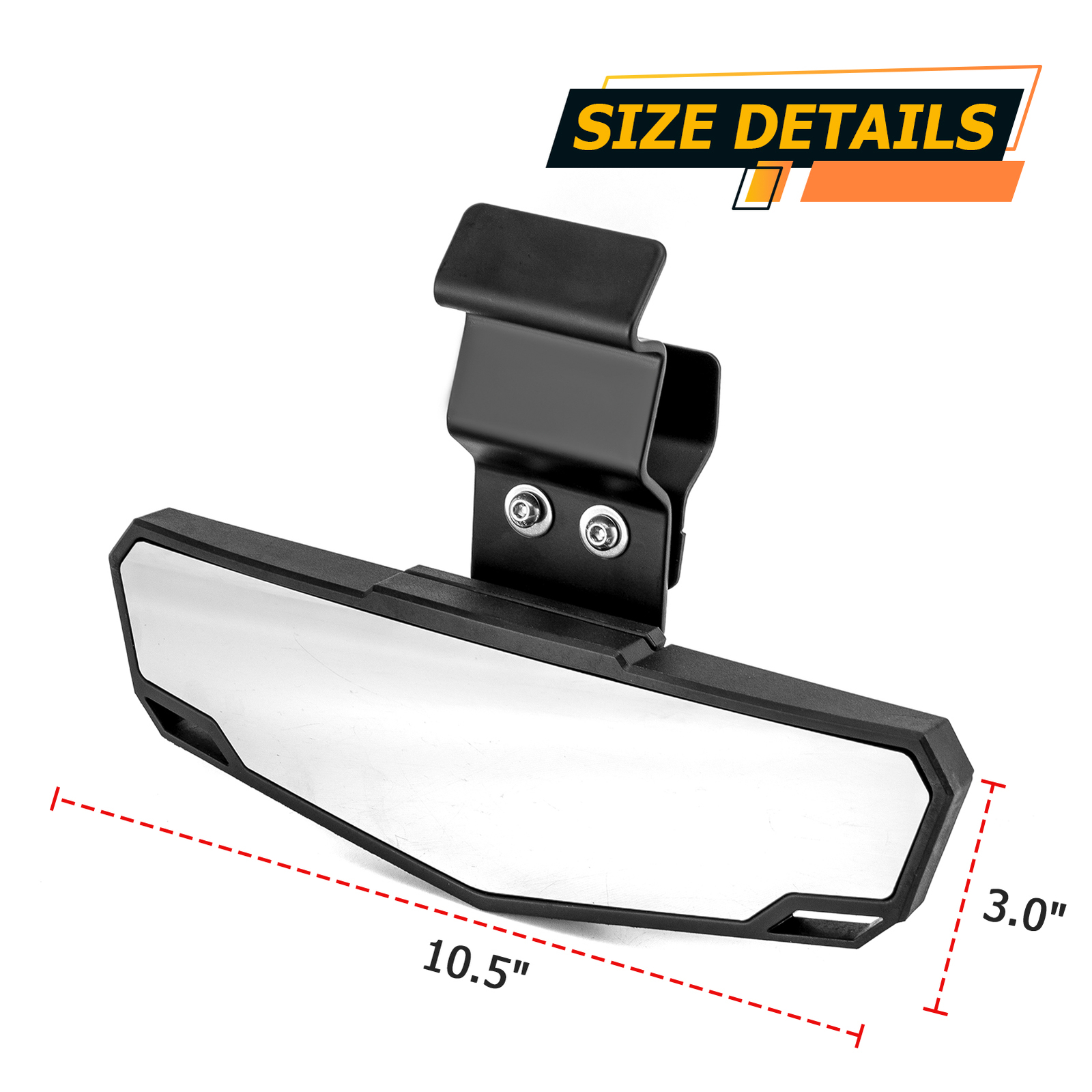 For 2016-2024 Can Am Defender HD5/7/8/9/10/Max Convex Center Rear View Mirror