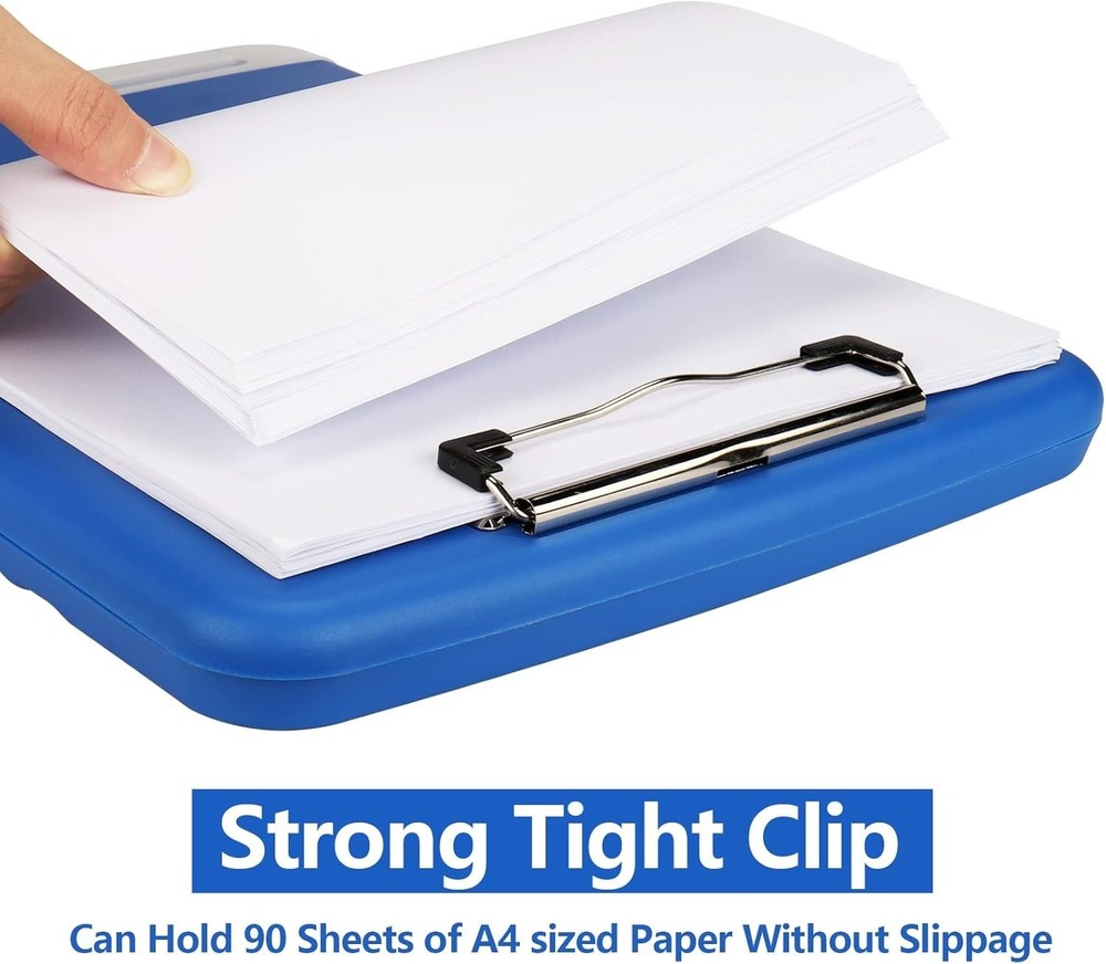 Multi-Functional A4 Plastic Clipboard with Storage - Ideal for Professionals