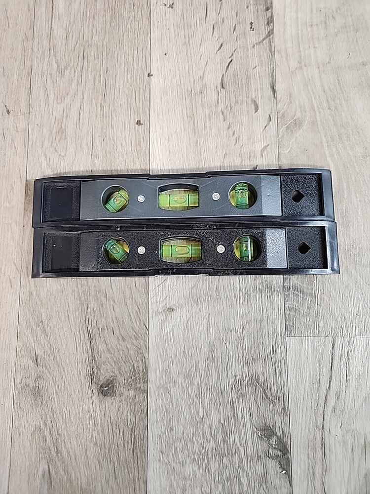 2 Pack Hyper Tough Basic Home Tools 9-inch Magnetic Torpedo Levels