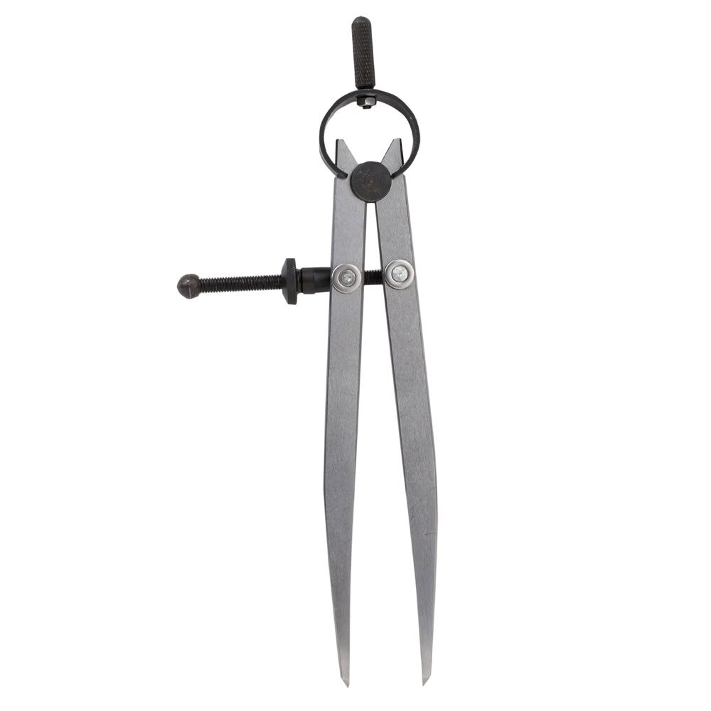 6-Inch Adjustable Lockable Steel Divider Compass for Precise Measurements