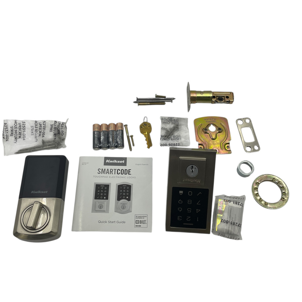 Kwikset SmartCode 270 Keyless Entry Electronic Door Lock Satin Nickel #U3950 AR