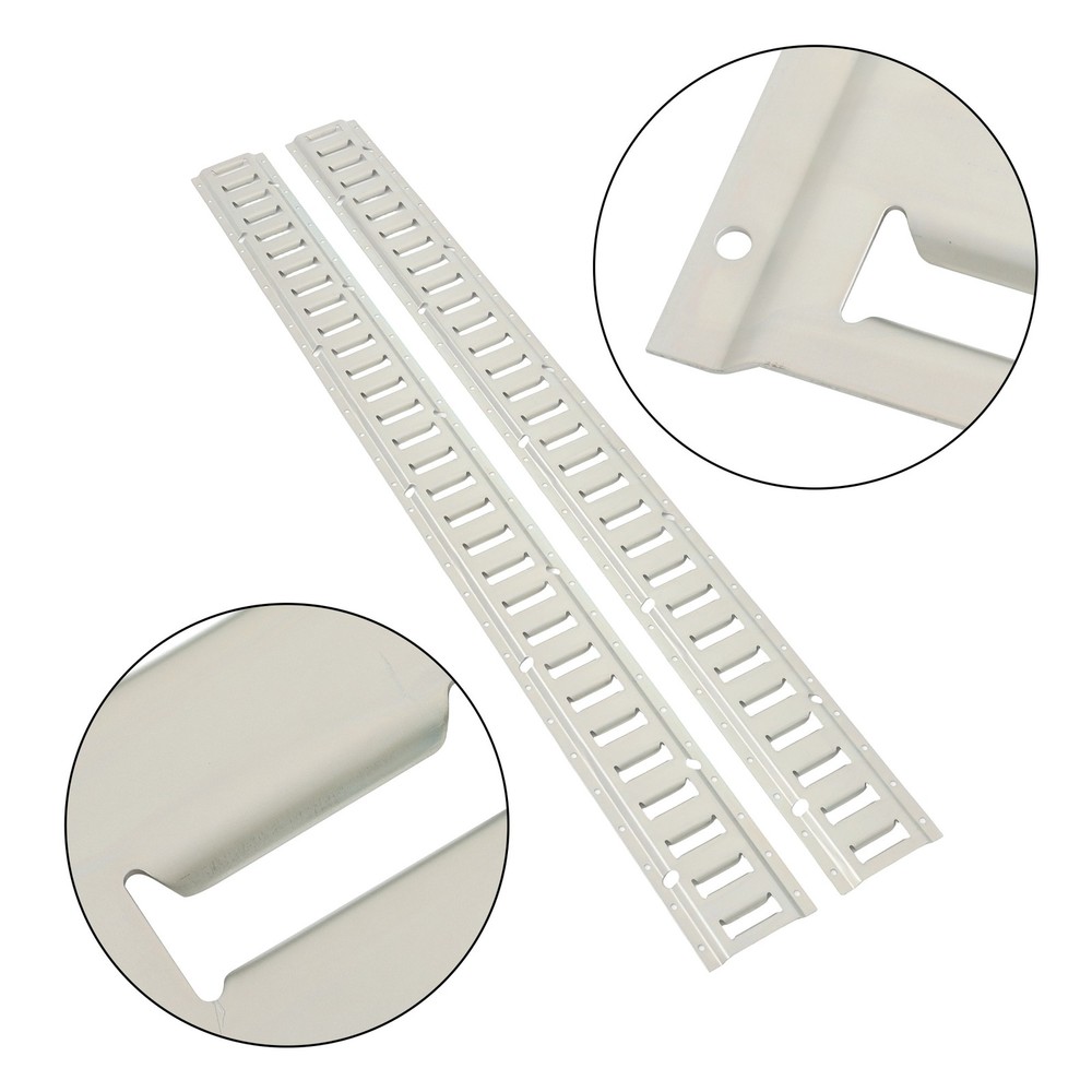 Labwork Silver 2PC 5' E-Track Tie-Down Rail For Truck Trailer Cargo Van Utility