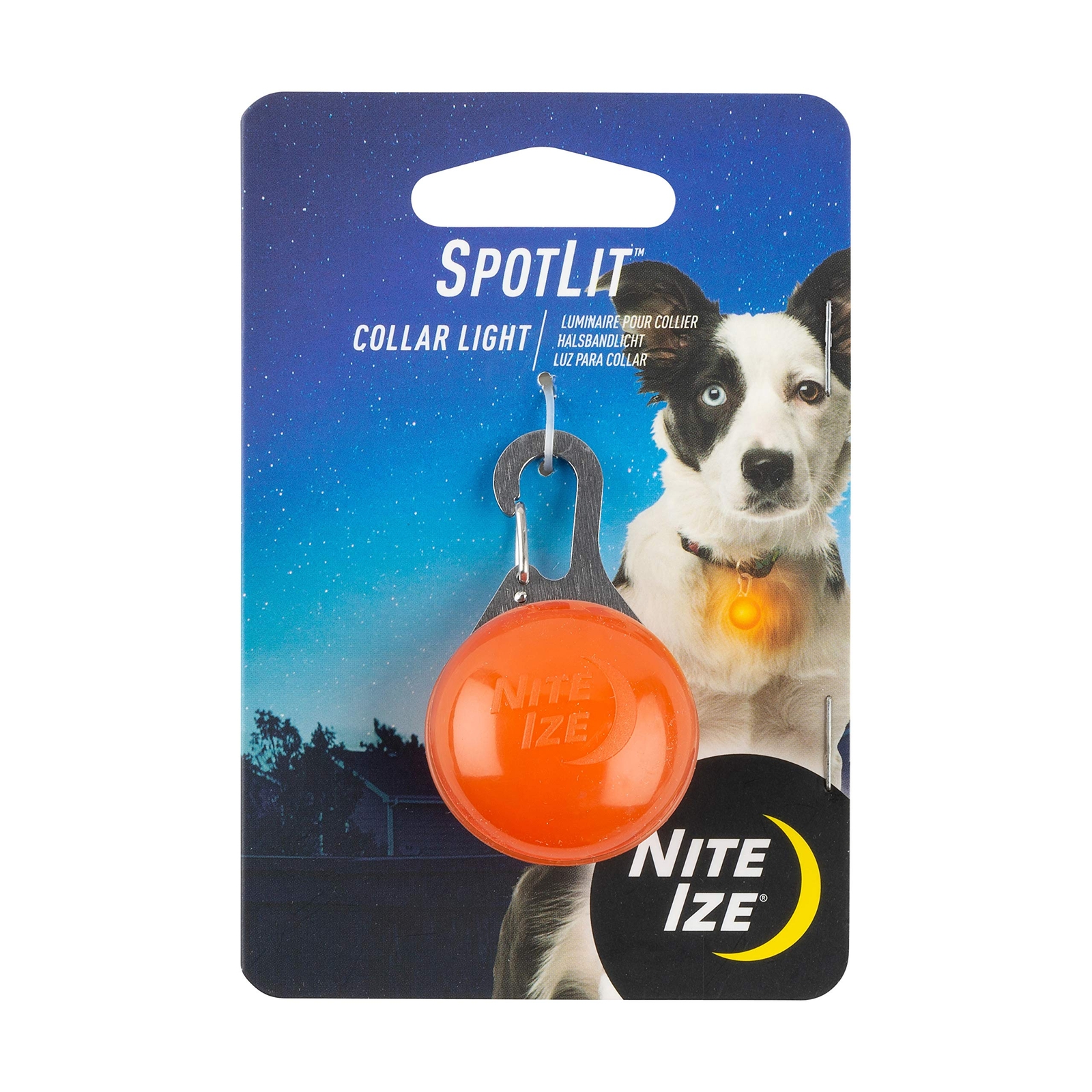 Nite Ize SLG19-06-02 SpotLit Clip-On LED Light with Carabiner, Weather