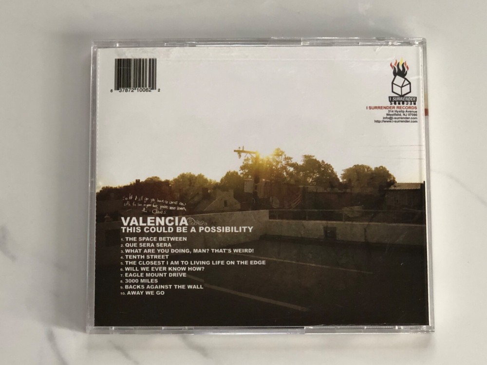 Signed / Autographed Valencia This Could Be A Possibility Booklet + CD Rock Emo