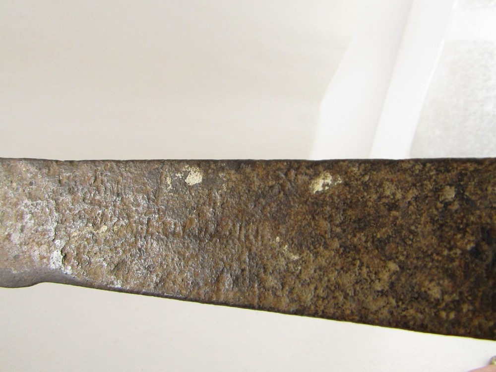 antique machete marked 21" long