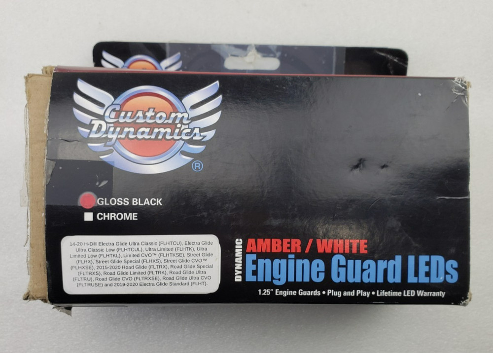 Custom Dynamics Engine Guard LED Gloss Black 2040-2527 / CD-CB-AW-BCM-B