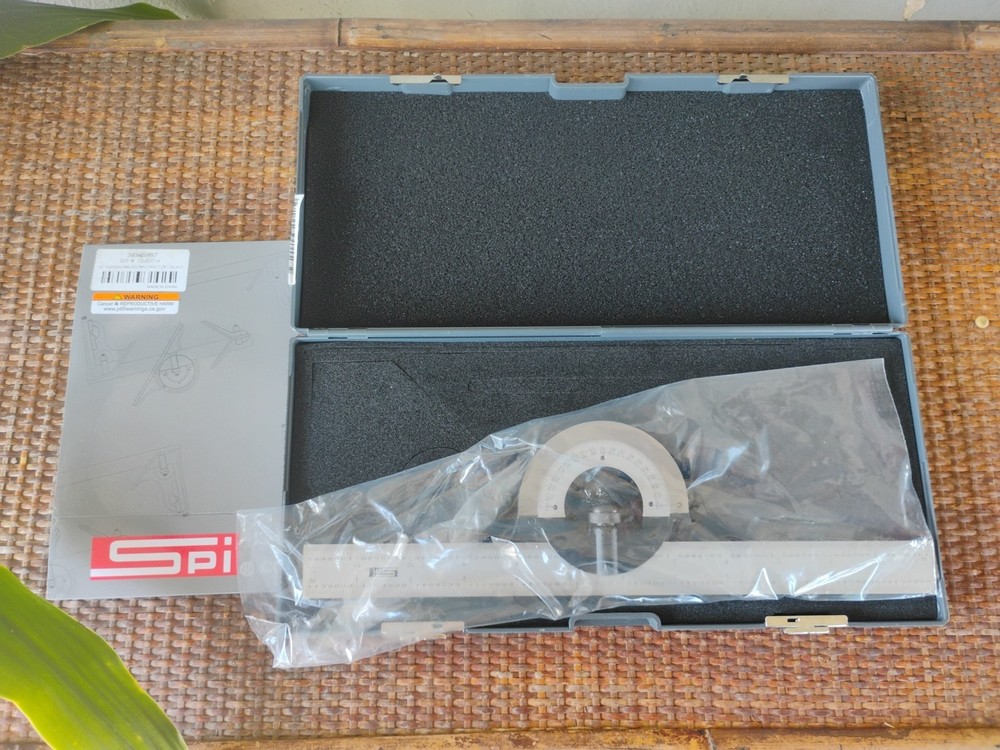 SPI 13-684-6 Dial Reading Bevel Protractor Level Combination Square