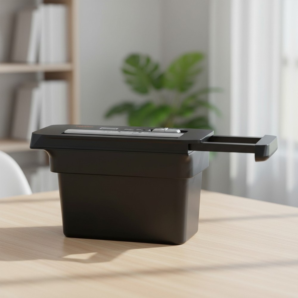 Lightweight 6-Sheet Paper Shredder with Automatic Start-Stop for Easy Operation