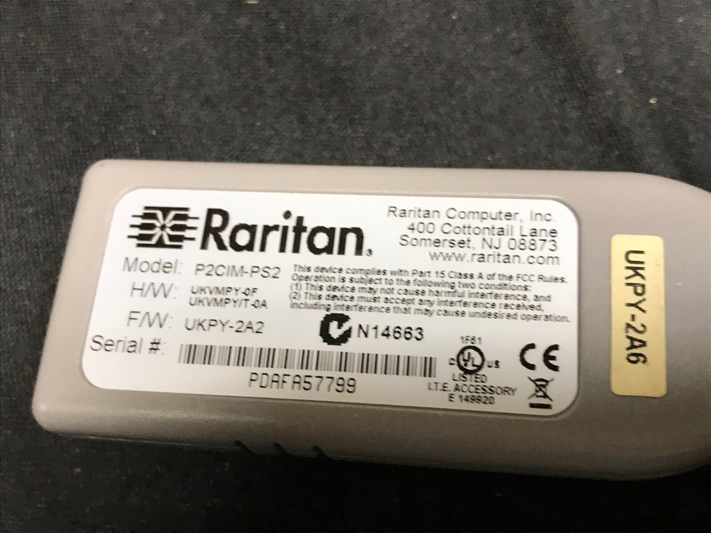 Raritan P2CIM-PS2 Interface Cable UKVMPY-0F
