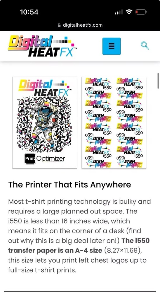 Digital Heat Fx I550, Also Does Sublimation
