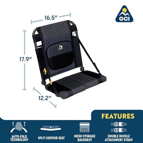 GCI Outdoor SitBacker Adjustable Canoe Seat with Back Support