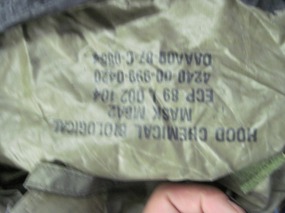 GAS MASK Field Protective UNKNOWN ORIGIN Size: S