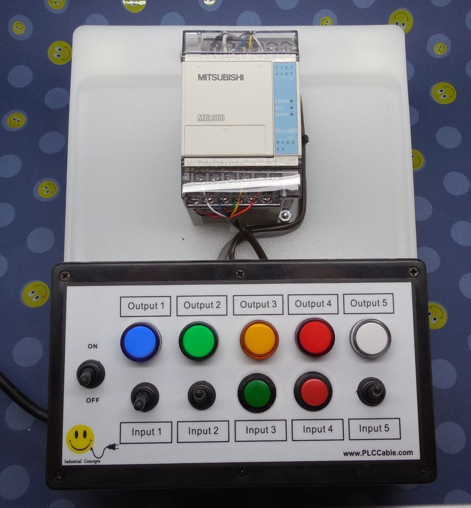 Mitsubishi PLC training FX Trainer, Software Cable SC09 lessons GX Developer