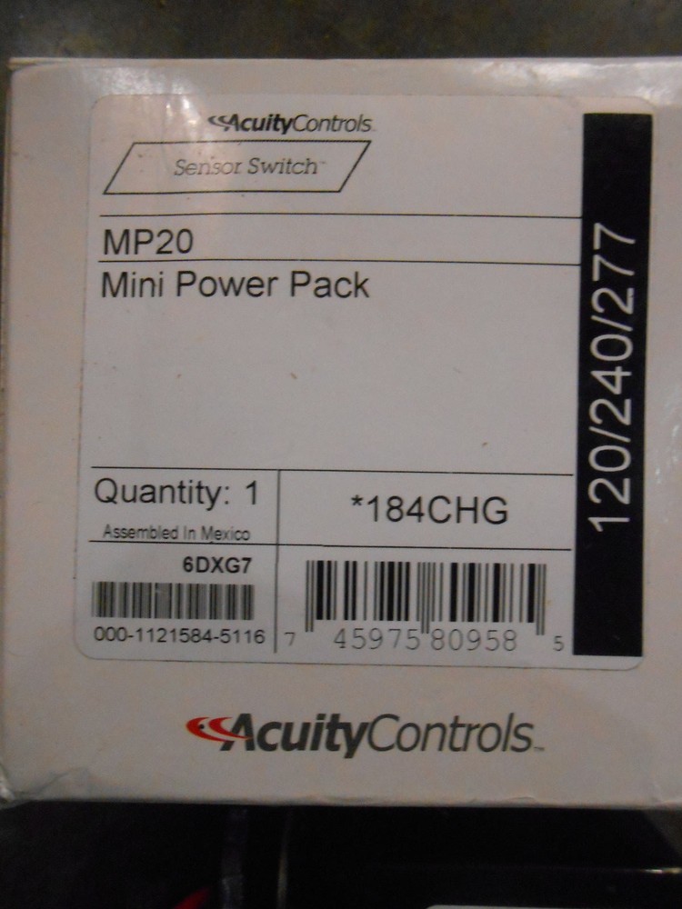 Acuity SENSOR SWITCH MP-20 120/277V 20A POWER PACK FOR OCCUPANCY SENSOR
