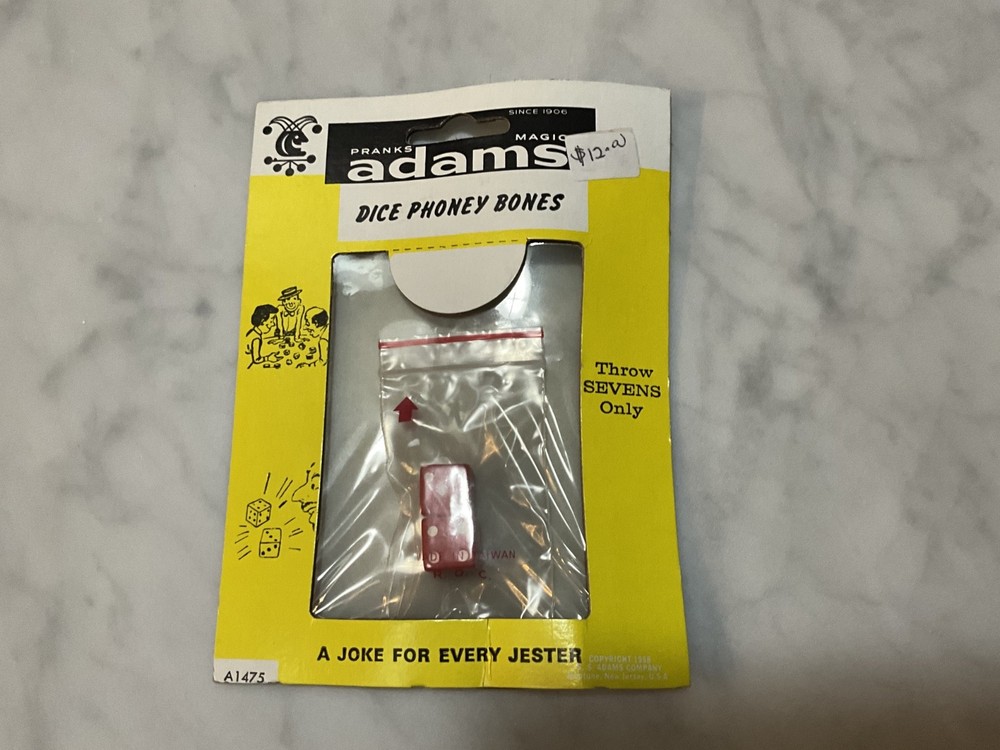 Adams Dice Phoney Bones Throw Sevens Only moc