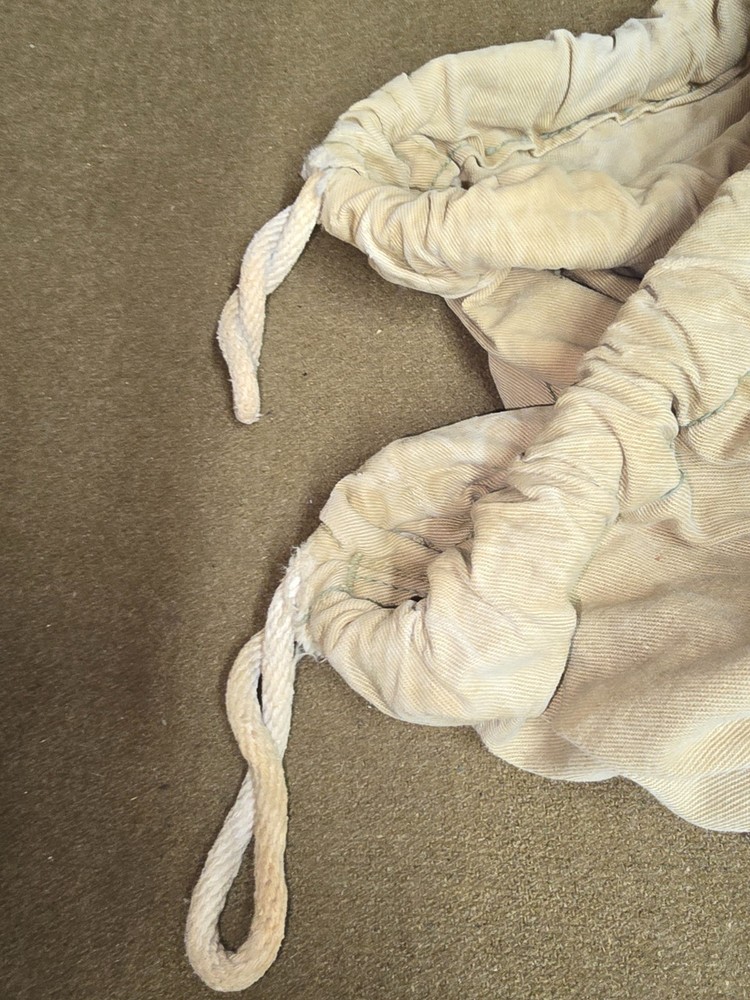 WWII US Army Khaki Drawstring Laundry Bag Marked C 3100