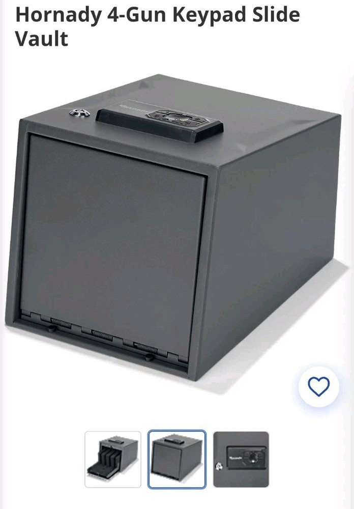 Hornady 4 Gun Keypad Slide Vault New In Box Safe Programmable
