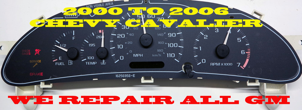 2000 2005 CHEVROLET CAVALIER INSTRUMENT CLUSTER SOFTWARE & ODOMETER CALIBRATION