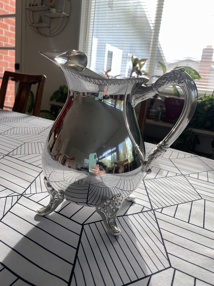 Bristol Silverplate Pitcher w/ Ice Guard