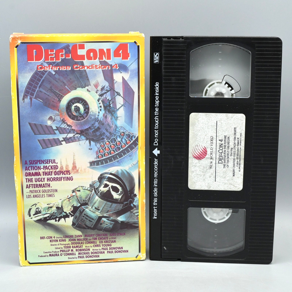 Def Con 4 VHS 1991 Release Starmaker Thriller Sci Fi TESTED