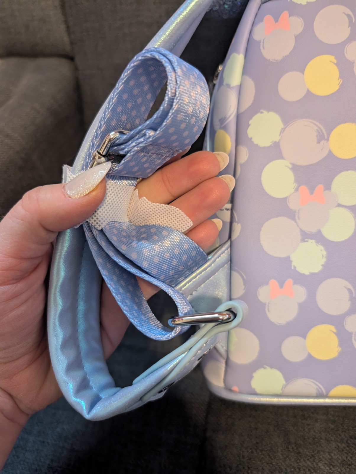 Minnie Mouse Exclusive Iridescent All-Over Print Sequin Ear Mini Backpack