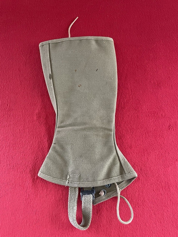 WWII Size 2R US Army Legging Spat Gaiter WW2 Single Khaki 1942