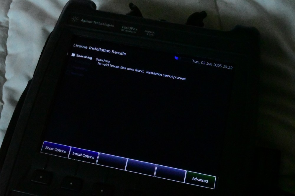 Keysight N9912A FieldFox RF Analyzer 6GHz w/ CPU2 NEEDS CALIBRATION READ W3A4
