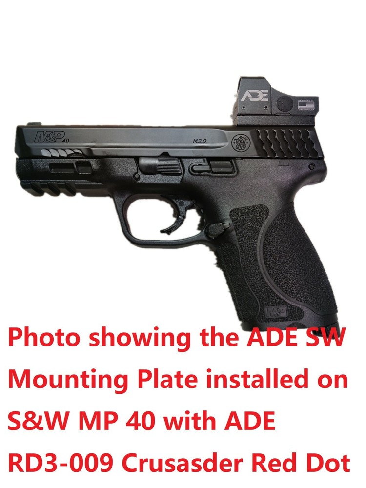 Smith Wesson SW SD40 Shield Pistol Mount Plate for Burris,Vortex Red Dot Sight