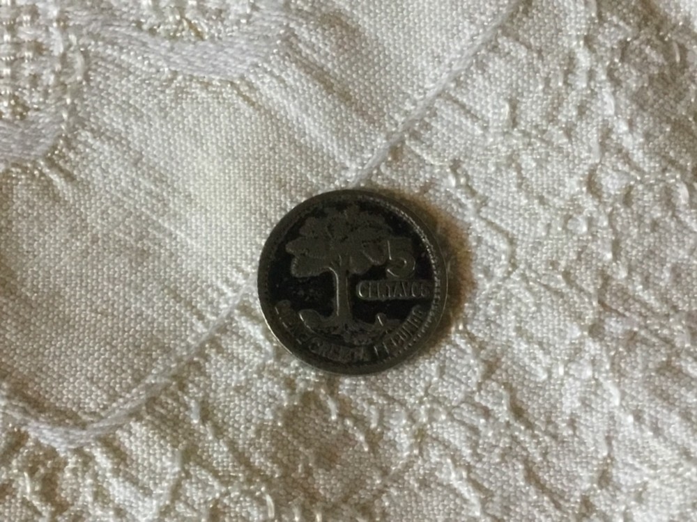 Guatemala 5 Centavos 1955 - Silver