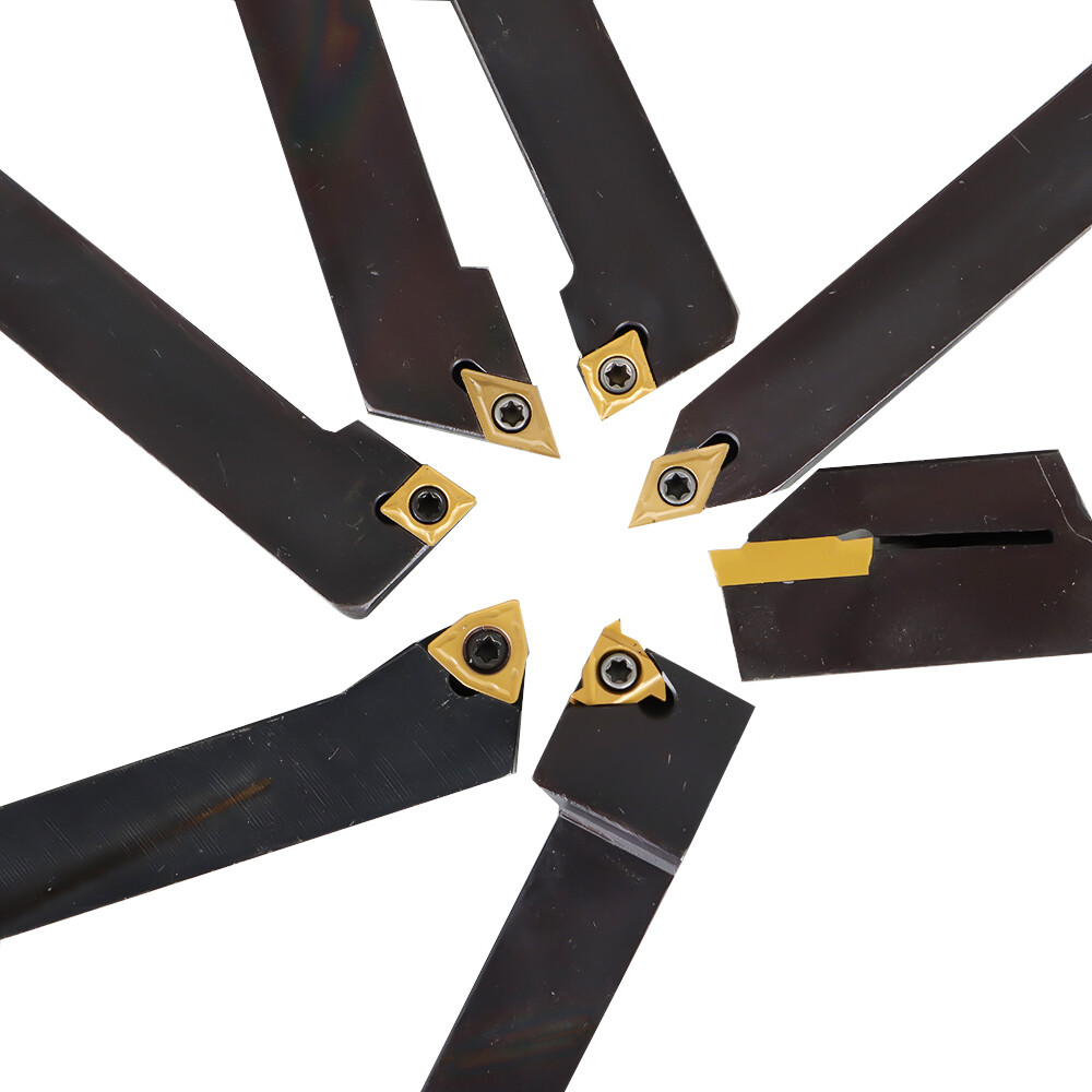 Carbide Indexable Turning Tool 1/2"21 pc Lathe Tool Bit Set Thread Insert+Holder