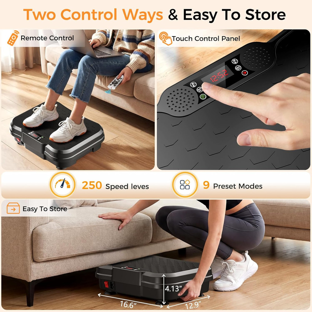 Vibration Plate Exercise Machine, Vibrating Platform for Lymphatic Drainage Weig