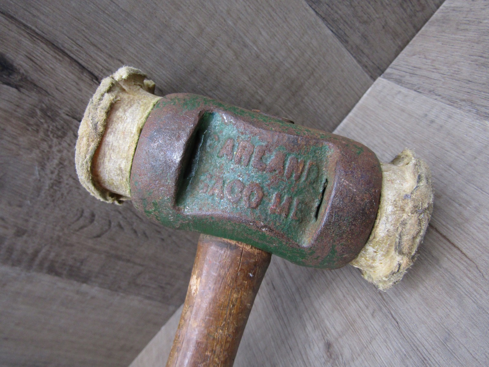 Vintage Garland No. 2 Rawhide Mallet Hammer Saco Maine