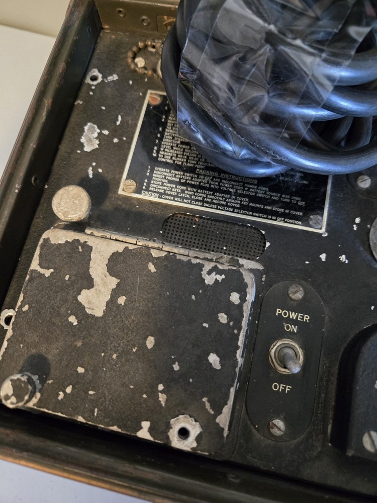 Antique Original World War Two WW2 Era Morse Code Training Machine.