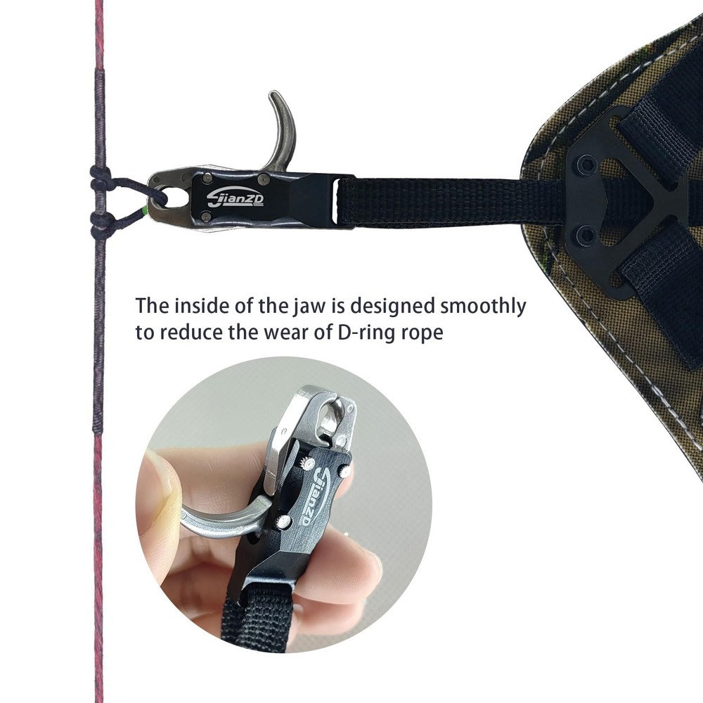 Adjustable Wristband Release Aid Trigger, Index Finger Release Archery, Flexi...