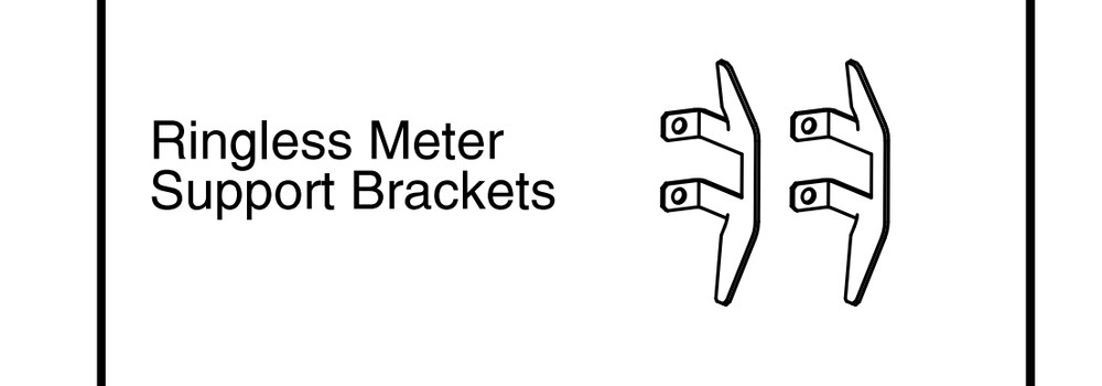 Siemens Ringless Meter Support Brackets, Hardware for ECMMRLCK (Brackets Only)